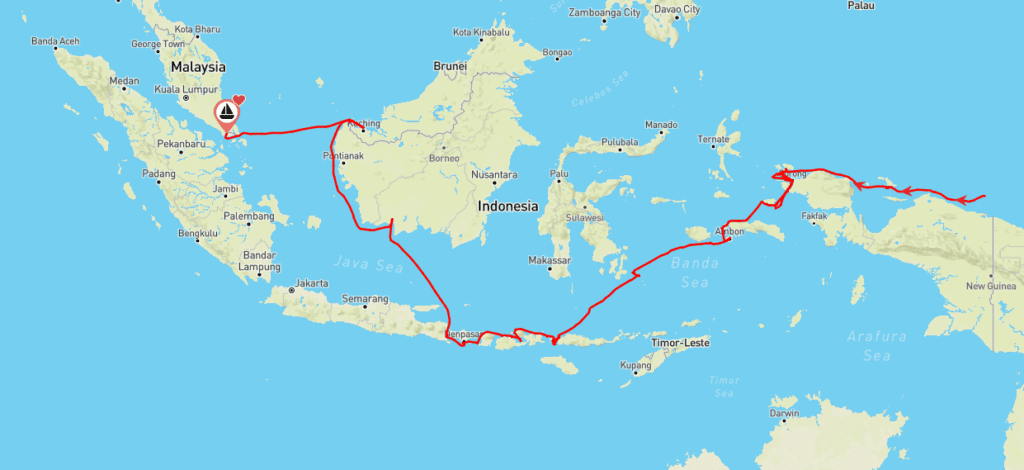 indonesien rute